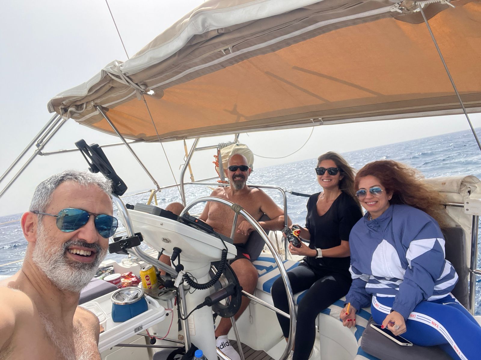 Guests enjoying the boat ride