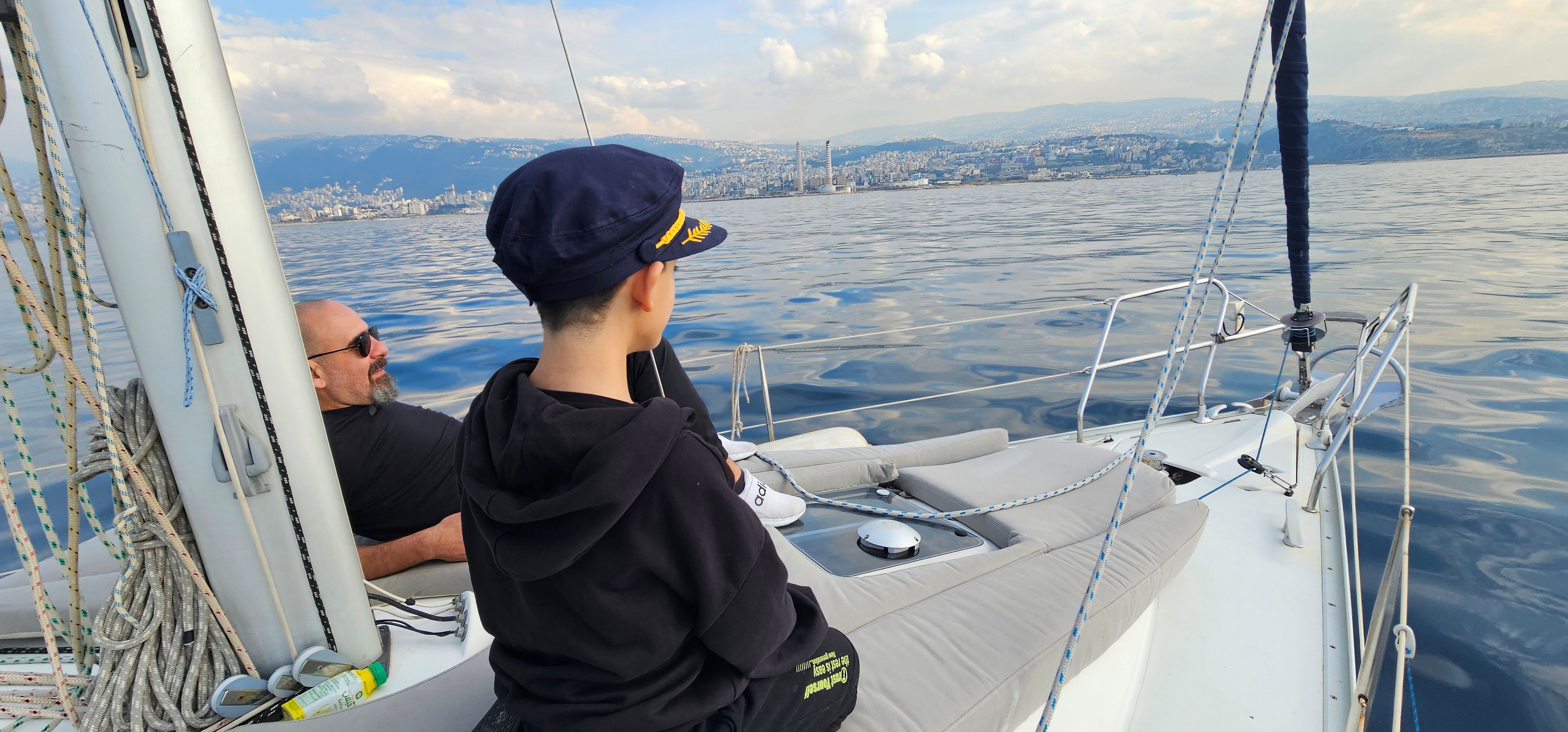 Captain at the helm