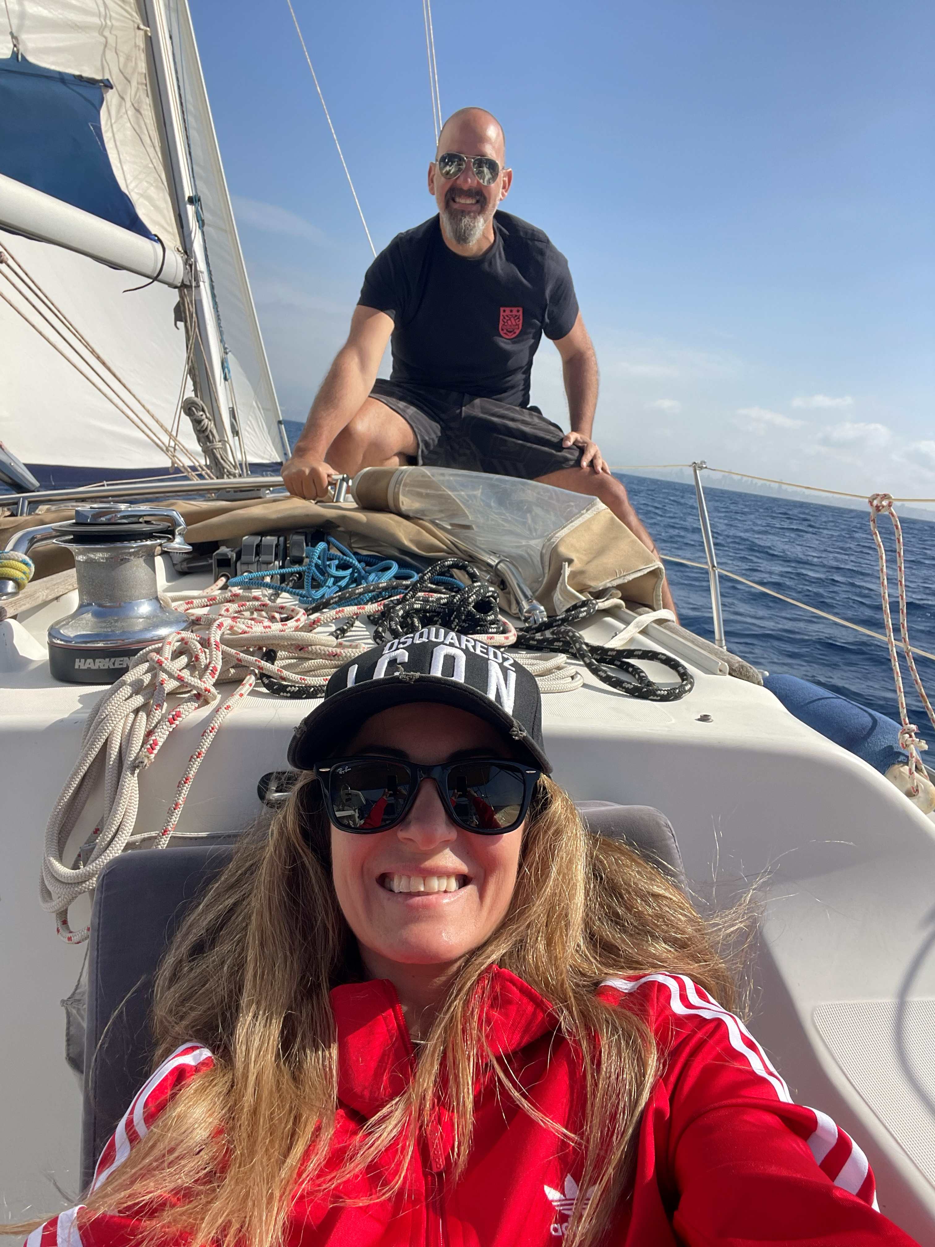 Rope and sail close-up