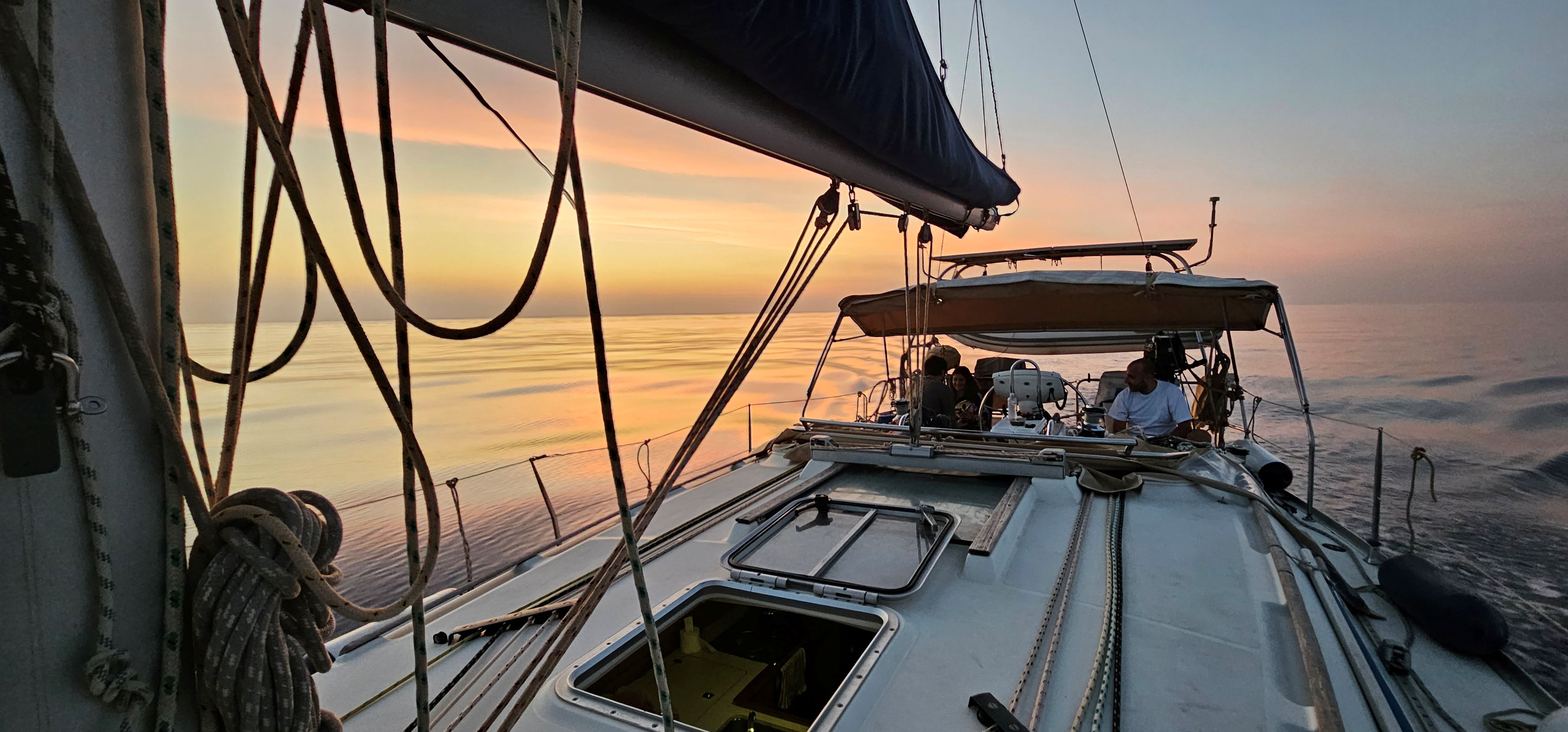 Sunset sailing from La Marina Dbayeh
